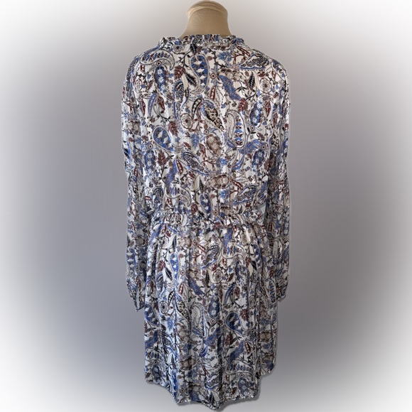 Zara Long Sleeve Paisley Floral Boho Dress - Picture 2 of 7